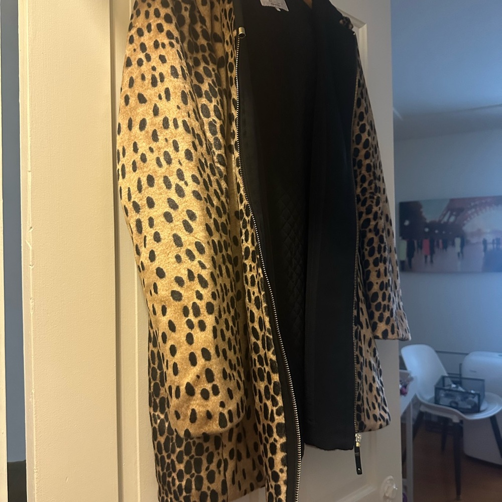 Zara Tan and Black Teddy Jacket